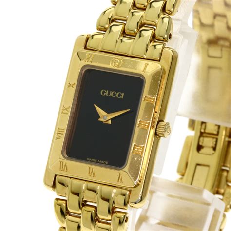 black and gold square faced gucci watch|Gucci gold watch ladies.